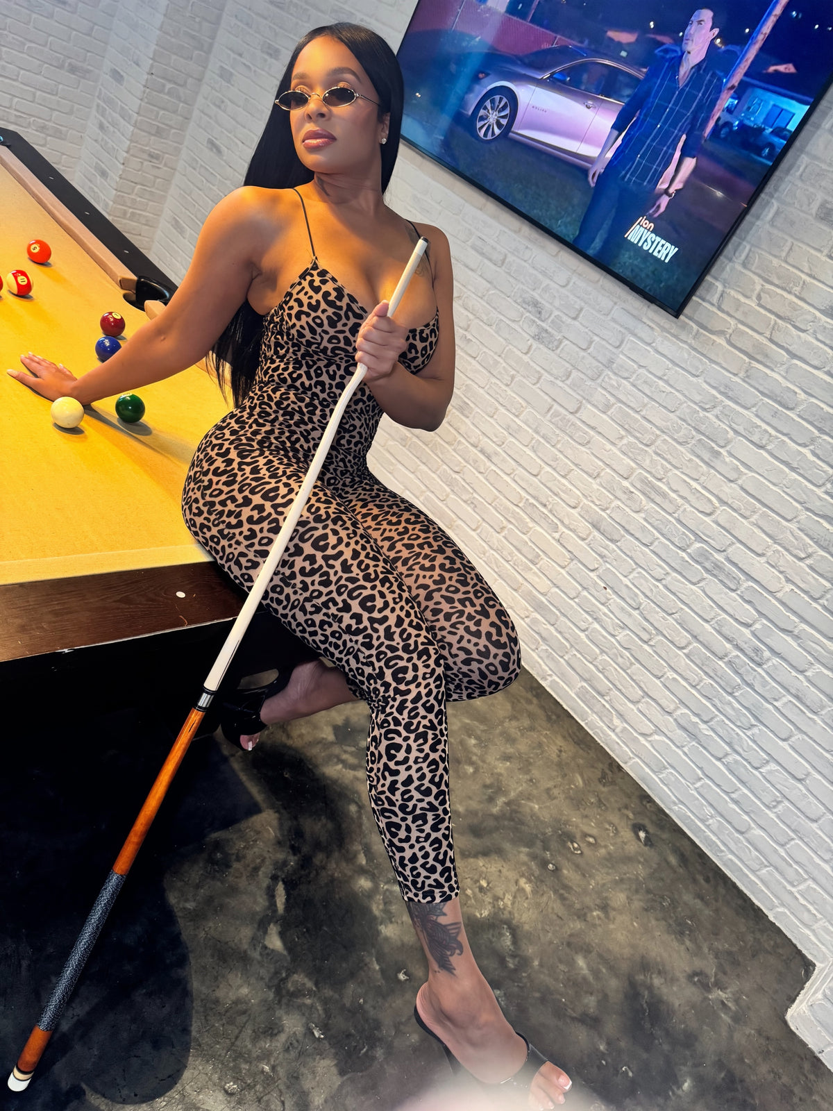 “Here Kitty” Leopard Jumpsuit