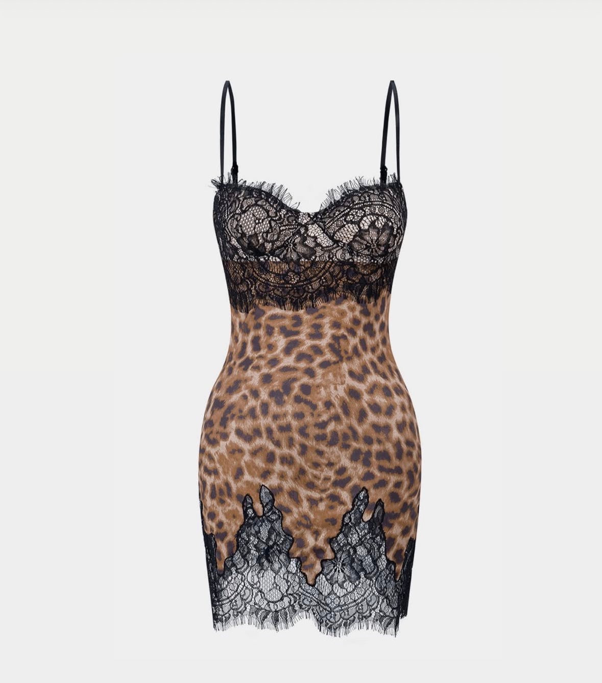 “Laced in Leopard” Mini Dress