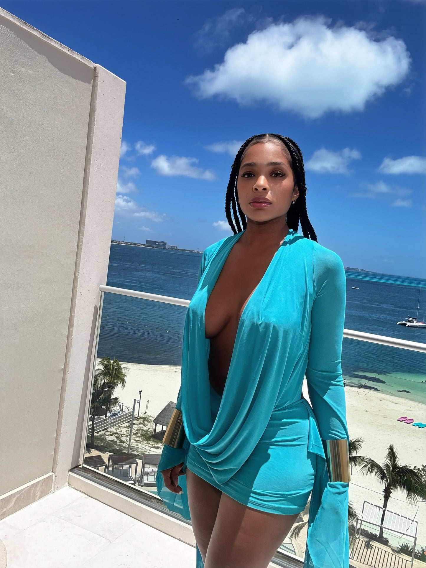 Blue Agave Mini Dress