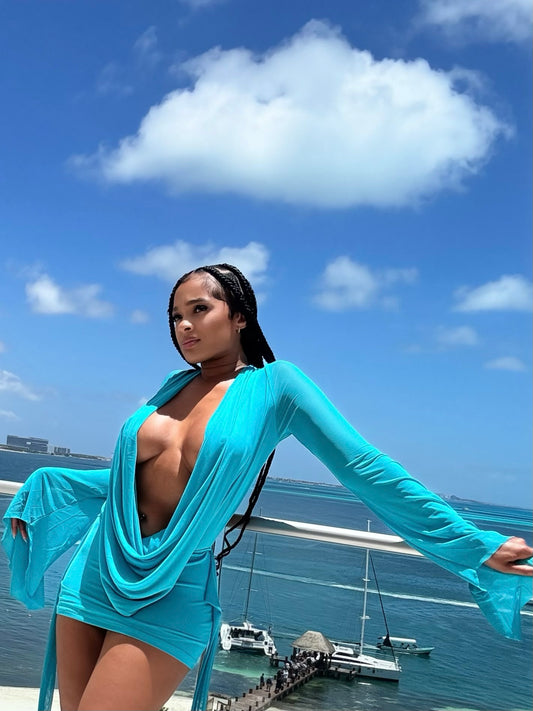 Blue Agave Mini Dress